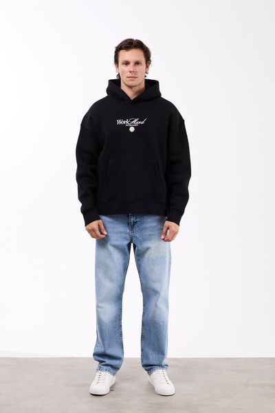 Худі Work Hard black HUDI09 фото