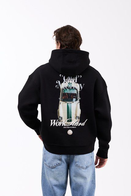 Худі Work Hard black HUDI09 фото