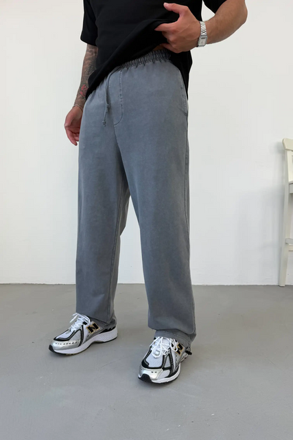Штани Baggy Washed Tracksuit у темно-сірому кольорі ШТ05 фото