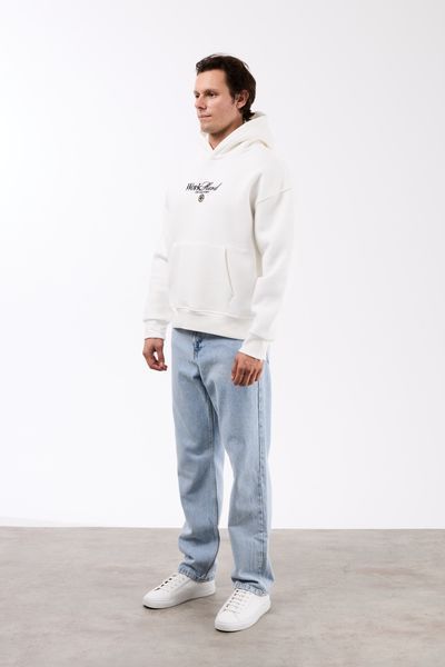 Худі Work Hard white HUDI05 фото